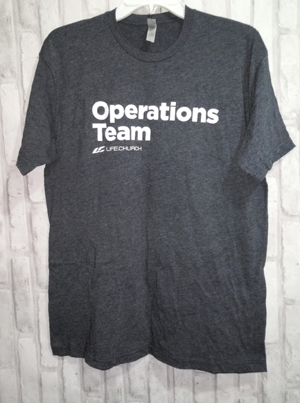Next level gray and white life church operation team T-shirt - Picture 2 of 6